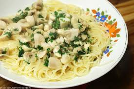 Macarrão com cogumelos